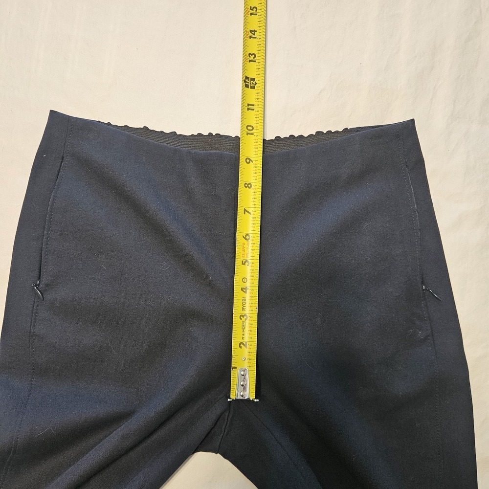 Lafayette 148 New York‎ Gramercy Acclaimed Stretch Pants Side Zip Small Raw Hem - Picture 7 of 7